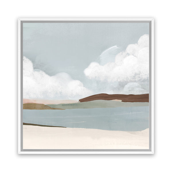 Shop Quiet Sunday (Square) Canvas Art Print-Abstract, Grey, PC, Square, View All-framed wall decor artwork