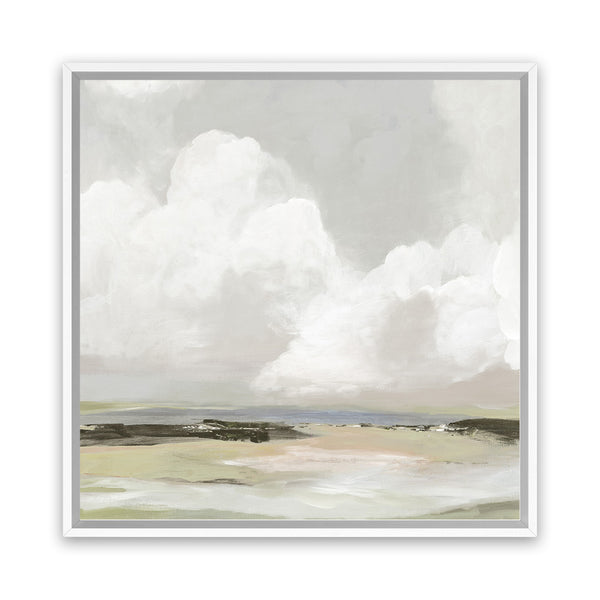 Shop Soft Clouds (Square) Canvas Art Print-Abstract, Neutrals, PC, Square, View All-framed wall decor artwork