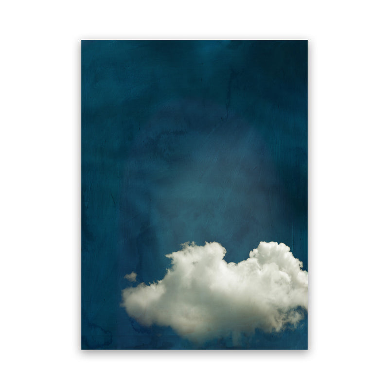 Shop Cloudy Chance I Canvas Art Print-Abstract, Blue, PC, Portrait, Rectangle, View All-framed wall decor artwork