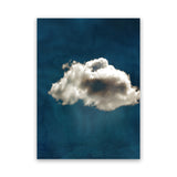 Shop Cloudy Chance II Canvas Art Print-Abstract, Blue, PC, Portrait, Rectangle, View All-framed wall decor artwork