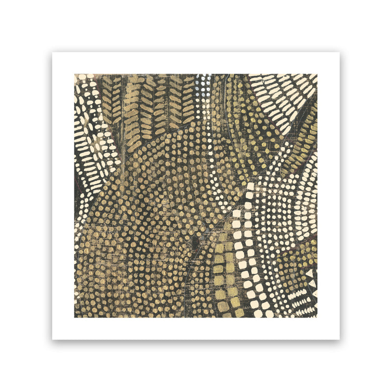 Shop Bleaching Gold I (Square) Canvas Art Print-Abstract, Brown, PC, Square, View All-framed wall decor artwork