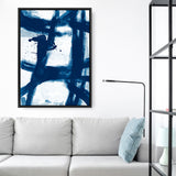 Shop Magnets Canvas Art Print-Abstract, Blue, PC, Portrait, Rectangle, View All-framed wall decor artwork