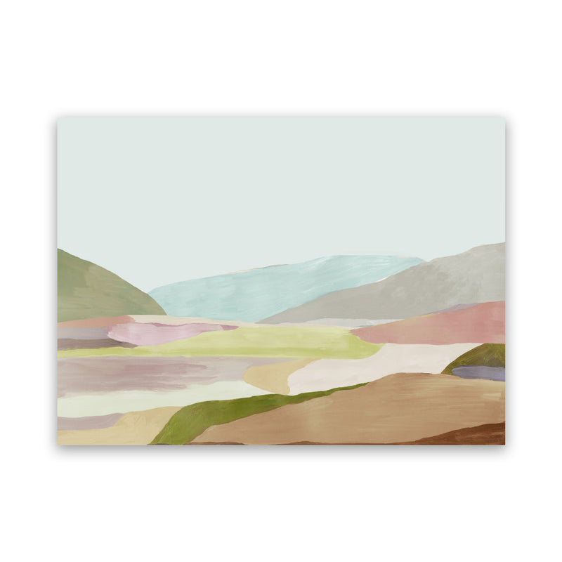 Shop Hills of Light I Canvas Art Print-Abstract, Brown, Green, Horizontal, PC, Rectangle, View All-framed wall decor artwork