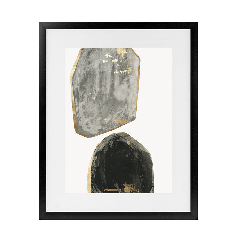 Shop Stones I Art Print-Abstract, Black, Grey, PC, Portrait, Rectangle, View All-framed painted poster wall decor artwork