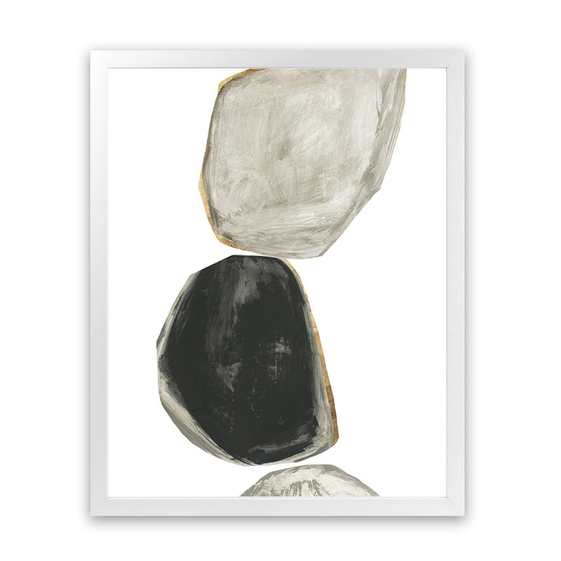 Shop Stones II Art Print-Abstract, Black, Neutrals, PC, Portrait, Rectangle, View All-framed painted poster wall decor artwork