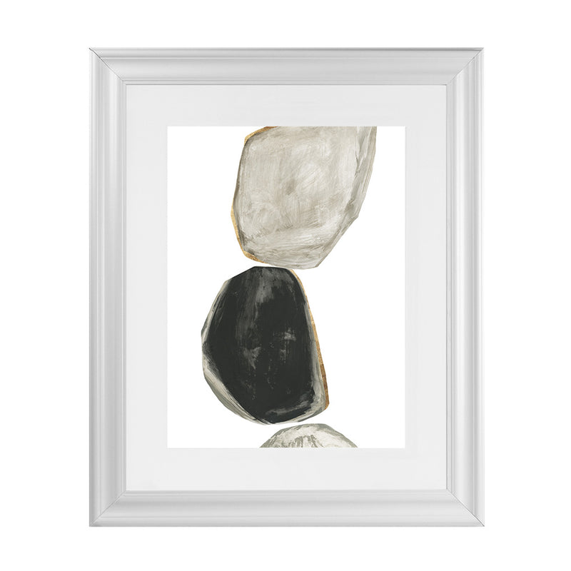 Shop Stones II Art Print-Abstract, Black, Neutrals, PC, Portrait, Rectangle, View All-framed painted poster wall decor artwork