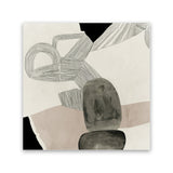 Shop Entangled II (Square) Canvas Art Print-Abstract, Black, Neutrals, PC, Square, View All-framed wall decor artwork