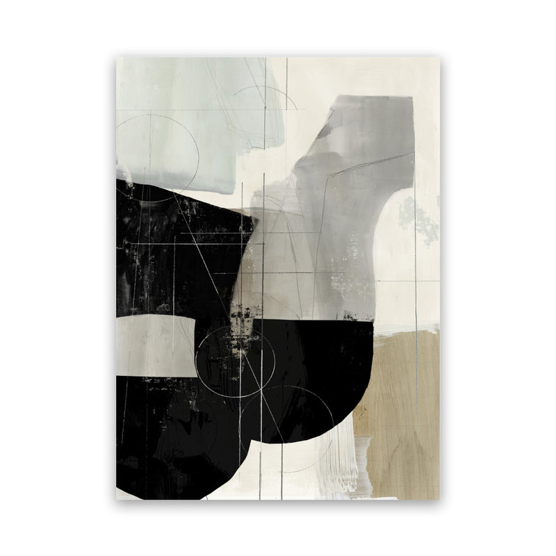Shop Jet Black I Canvas Art Print-Abstract, Black, PC, Portrait, Rectangle, View All-framed wall decor artwork
