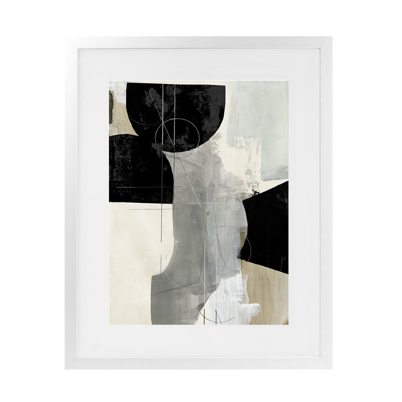 Shop Jet Black II Art Print-Abstract, Black, Grey, PC, Portrait, Rectangle, View All-framed painted poster wall decor artwork