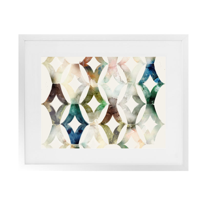 Shop Call of Morocco Art Print-Abstract, Blue, Green, Horizontal, PC, Rectangle, View All-framed painted poster wall decor artwork