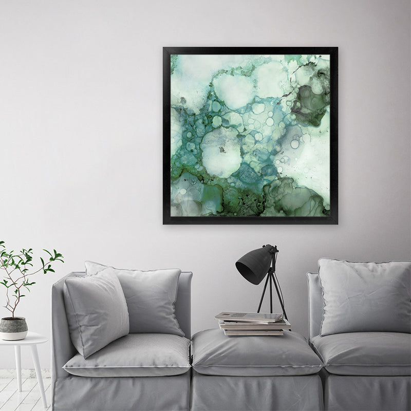 Shop Zen Panel I (Square) Art Print-Abstract, Green, PC, Square, View All-framed painted poster wall decor artwork