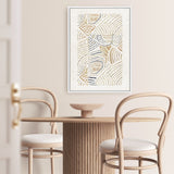 Shop Dreamy Geo II Canvas Art Print-Abstract, Neutrals, PC, Portrait, Rectangle, View All-framed wall decor artwork