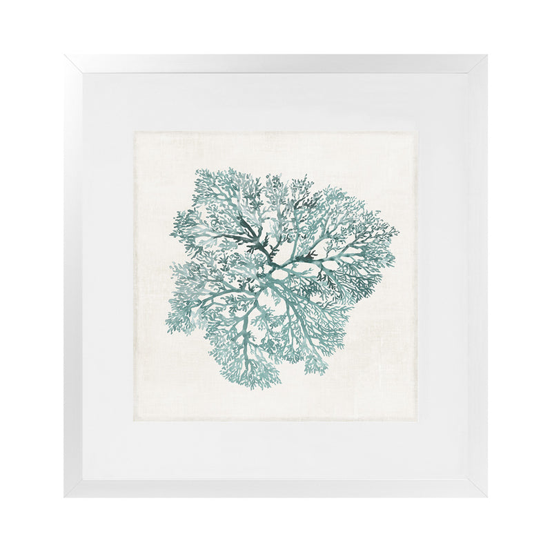 Shop Teal Coral I (Square) Art Print-Abstract, Green, PC, Square, View All-framed painted poster wall decor artwork