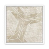 Shop Woven Linen I (Square) Canvas Art Print-Abstract, Neutrals, PC, Square, View All-framed wall decor artwork