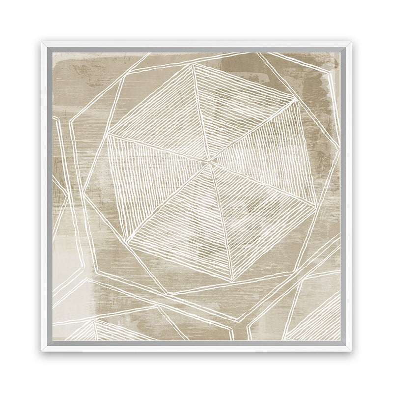 Shop Woven Linen II (Square) Canvas Art Print-Abstract, Brown, PC, Square, View All-framed wall decor artwork
