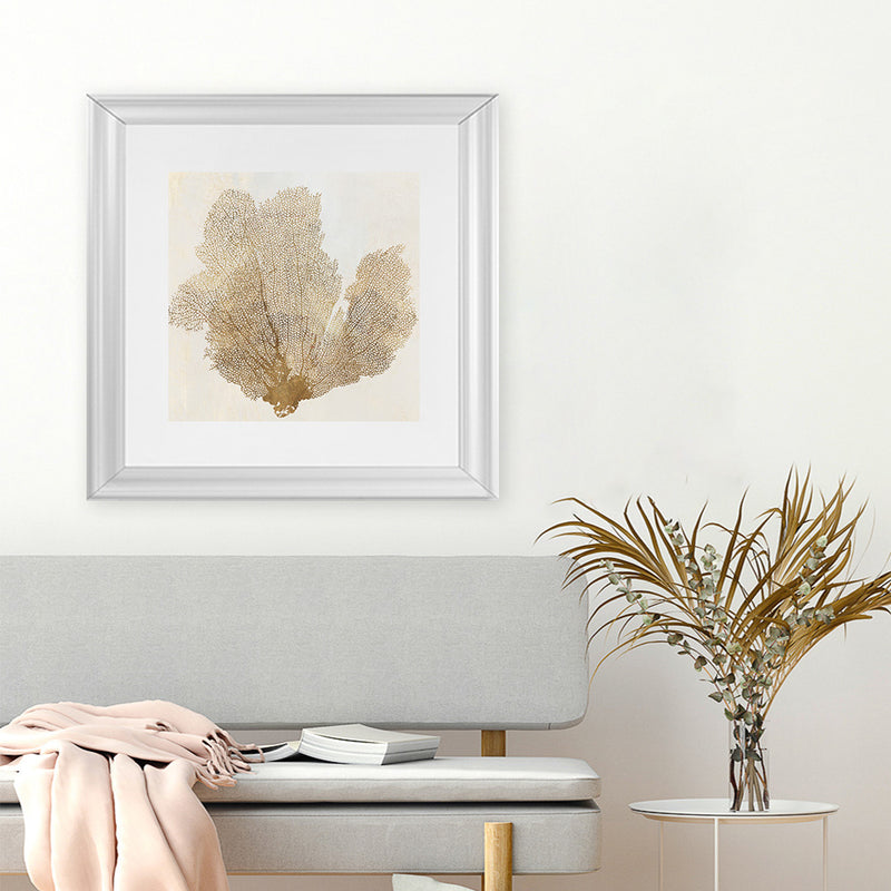 Shop Luxe Coral I (Square) Art Print-Abstract, Brown, PC, Square, View All-framed painted poster wall decor artwork