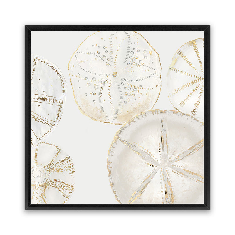 Shop Sea Patterns I (Square) Canvas Art Print-Abstract, Neutrals, PC, Square, View All-framed wall decor artwork