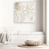 Shop Sea Patterns II (Square) Canvas Art Print-Abstract, Neutrals, PC, Square, View All-framed wall decor artwork