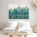Shop Stumbled Canvas Art Print-Abstract, Green, Horizontal, PC, Rectangle, View All-framed wall decor artwork