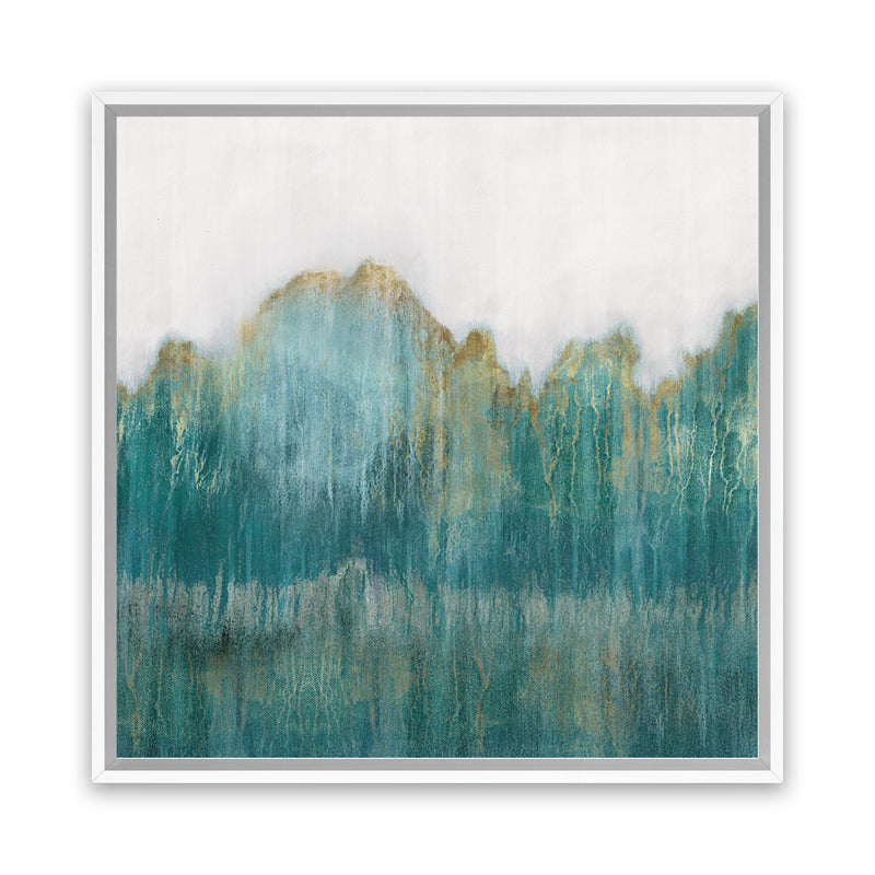 Shop Fortune I (Square) Canvas Art Print-Abstract, Green, PC, Square, View All-framed wall decor artwork