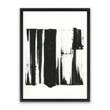 Shop Black Bars I Canvas Art Print-Abstract, Black, PC, Portrait, Rectangle, View All-framed wall decor artwork