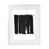 Shop Black Bars II Art Print-Abstract, Black, PC, Portrait, Rectangle, View All-framed painted poster wall decor artwork