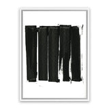 Shop Black Bars II Canvas Art Print-Abstract, Black, PC, Portrait, Rectangle, View All-framed wall decor artwork