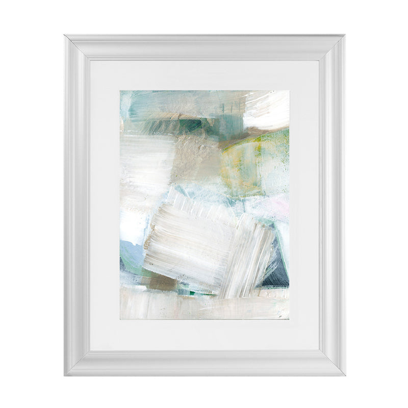 Shop White Blues II Art Print-Abstract, Blue, PC, Portrait, Rectangle, View All-framed painted poster wall decor artwork