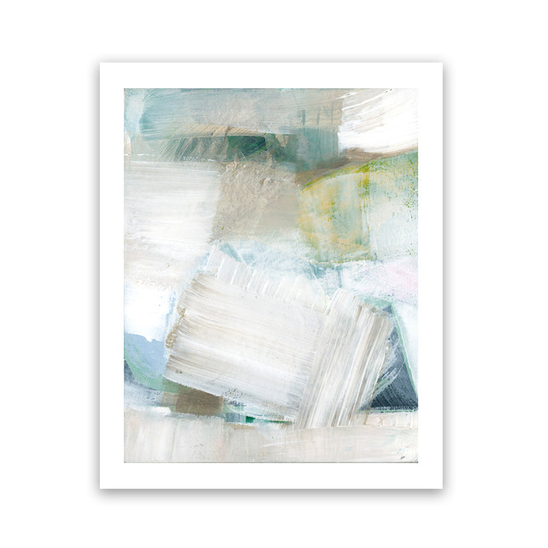 Shop White Blues II Art Print-Abstract, Blue, PC, Portrait, Rectangle, View All-framed painted poster wall decor artwork