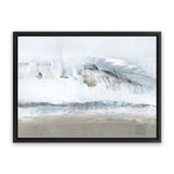 Shop Icy Snow I Canvas Art Print-Abstract, Blue, Grey, Horizontal, PC, Rectangle, View All-framed wall decor artwork