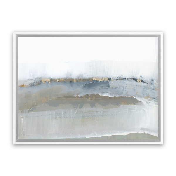 Shop Icy Snow II Canvas Art Print-Abstract, Grey, Horizontal, PC, Rectangle, View All-framed wall decor artwork