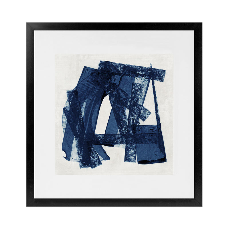 Shop Navy Paths II (Square) Art Print-Abstract, Blue, PC, Square, View All-framed painted poster wall decor artwork