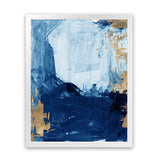 Shop Blackend I Art Print-Abstract, Blue, PC, Portrait, Rectangle, View All-framed painted poster wall decor artwork