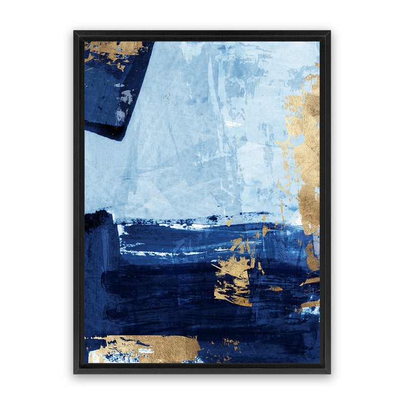 Shop Blackend II Canvas Art Print-Abstract, Blue, PC, Portrait, Rectangle, View All-framed wall decor artwork
