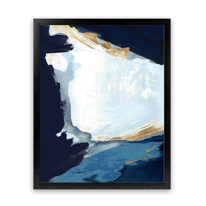 Shop Blue in Gold III Art Print-Abstract, Blue, PC, Portrait, Rectangle, View All-framed painted poster wall decor artwork