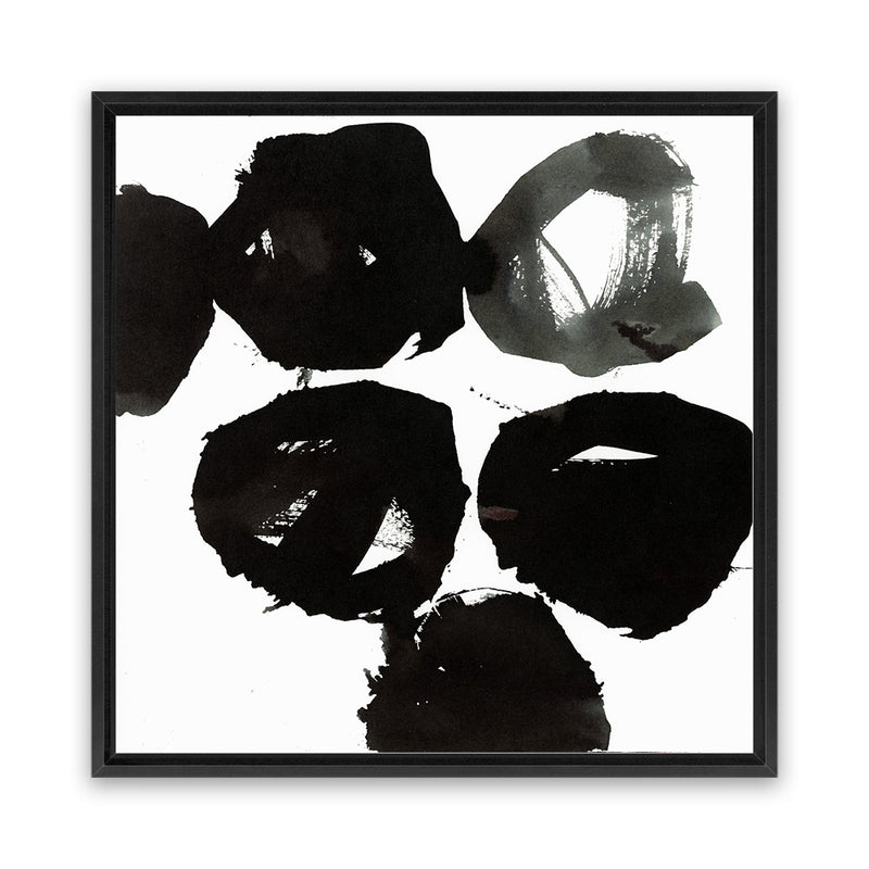 Shop Evolving Force II (Square) Canvas Art Print-Abstract, Black, PC, Square, View All-framed wall decor artwork