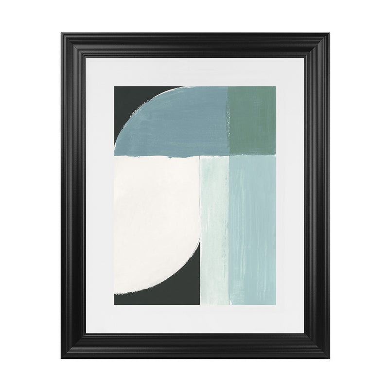 Shop Curved Stream II Art Print-Abstract, Blue, PC, Portrait, Rectangle, View All-framed painted poster wall decor artwork