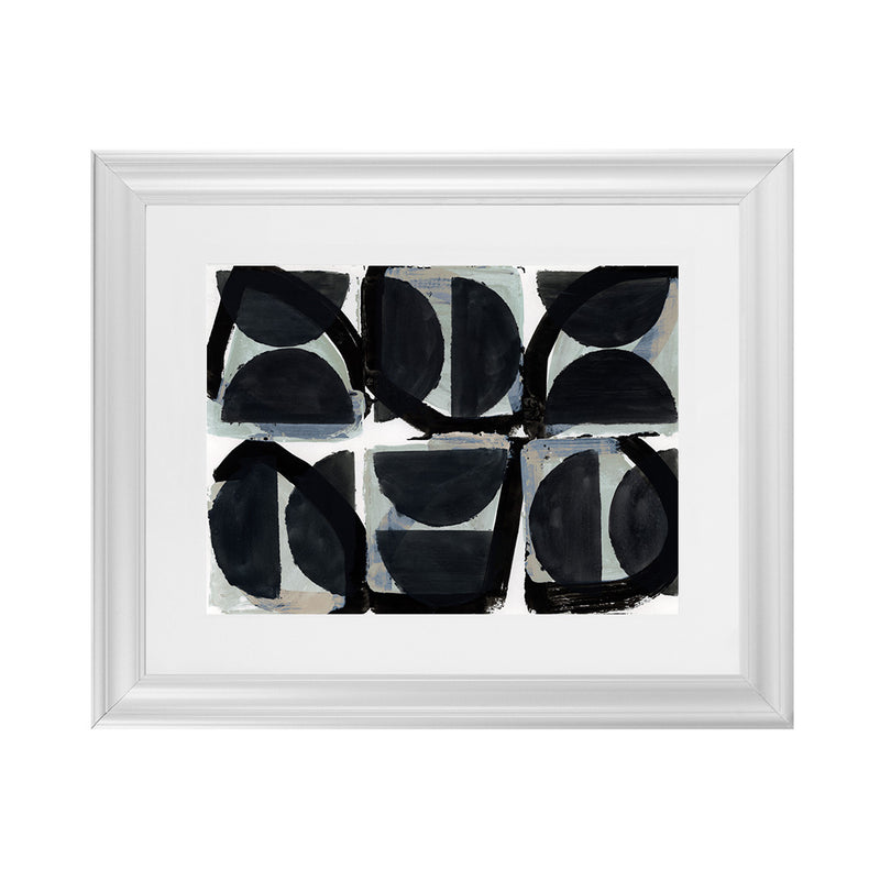 Shop Dancing Block Art Print-Abstract, Black, Horizontal, PC, Rectangle, View All-framed painted poster wall decor artwork