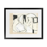 Shop Settling Shapes I Art Print-Abstract, Horizontal, Neutrals, PC, Rectangle, View All-framed painted poster wall decor artwork