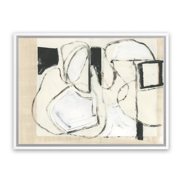 Shop Settling Shapes I Canvas Art Print-Abstract, Horizontal, Neutrals, PC, Rectangle, View All-framed wall decor artwork