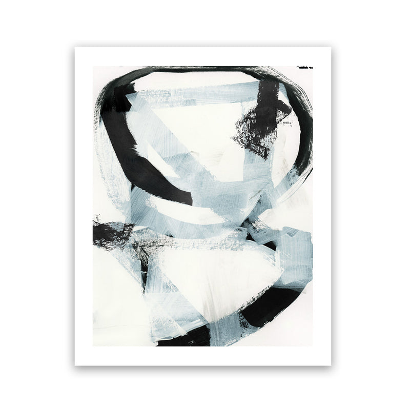 Shop Noir Shapes II Art Print-Abstract, Black, PC, Portrait, Rectangle, View All, White-framed painted poster wall decor artwork