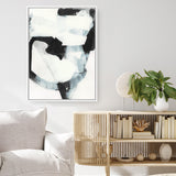Shop Noir Shapes III Canvas Art Print-Abstract, Black, PC, Portrait, Rectangle, View All, White-framed wall decor artwork