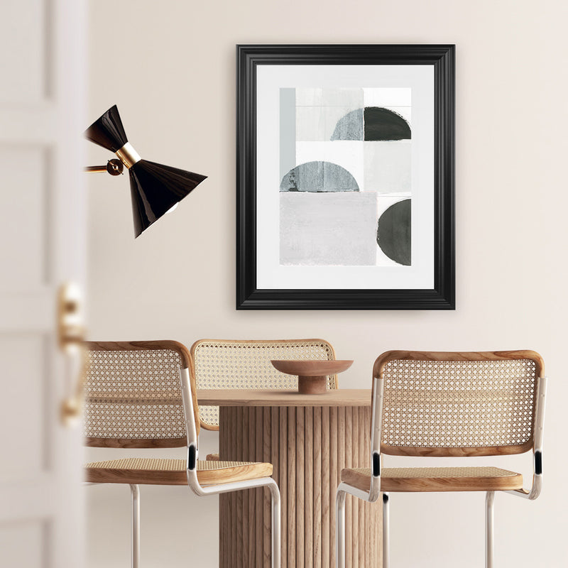 Shop Shape Parade I Art Print-Abstract, Black, Neutrals, PC, Portrait, Rectangle, View All-framed painted poster wall decor artwork