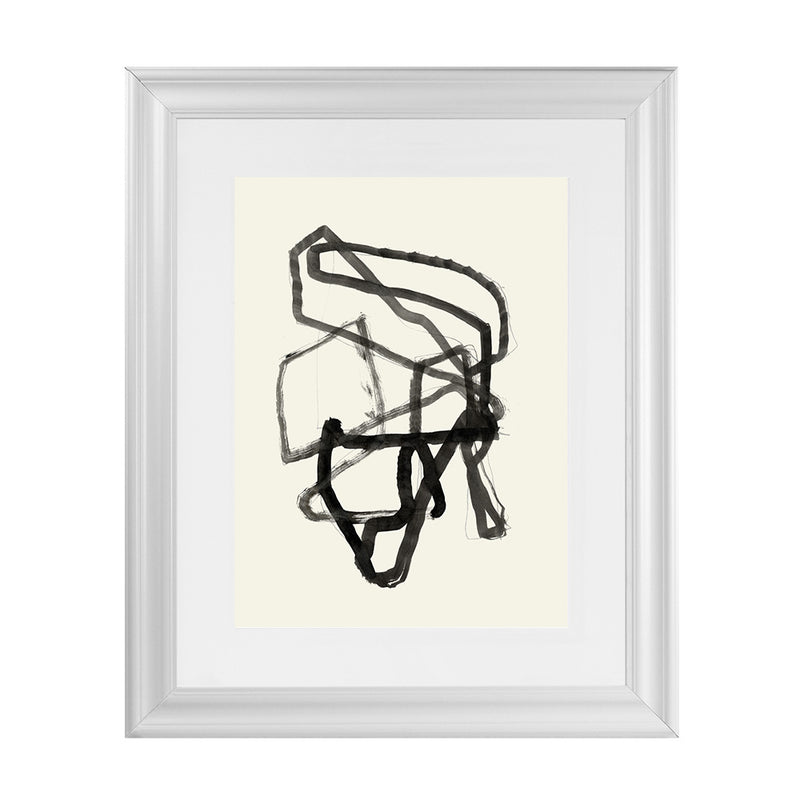 Shop Conte I Art Print-Abstract, Black, PC, Portrait, Rectangle, View All-framed painted poster wall decor artwork