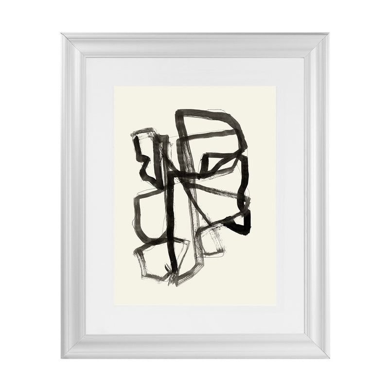 Shop Conte II Art Print-Abstract, Black, PC, Portrait, Rectangle, View All-framed painted poster wall decor artwork