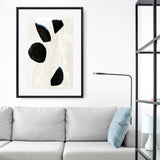 Shop Neutral Black And White II Canvas Art Print-Abstract, Black, Neutrals, PC, Portrait, Rectangle, View All-framed wall decor artwork