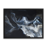 Shop Elemental I Canvas Art Print-Abstract, Black, Blue, Horizontal, Landscape, Rectangle, View All-framed wall decor artwork