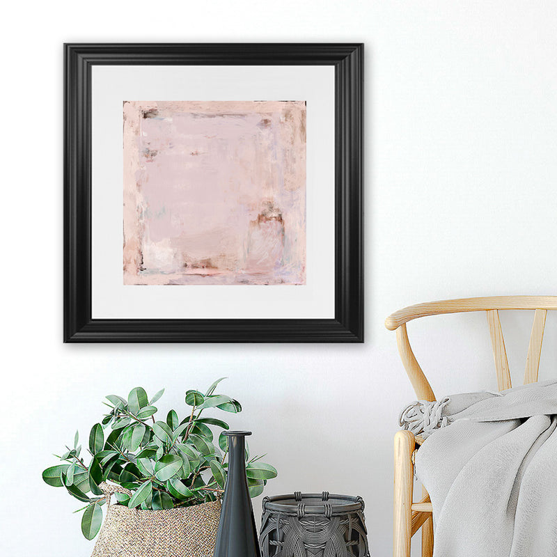 Shop Lull (Square) Art Print-Abstract, Neutrals, Pink, Square, View All-framed painted poster wall decor artwork