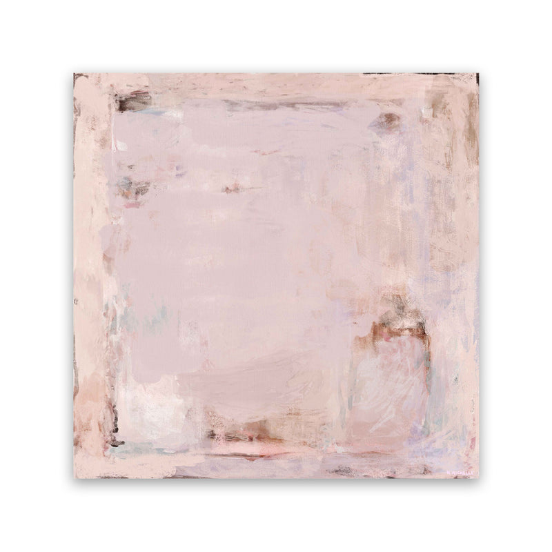 Shop Lull (Square) Canvas Art Print-Abstract, Neutrals, Pink, Square, View All-framed wall decor artwork
