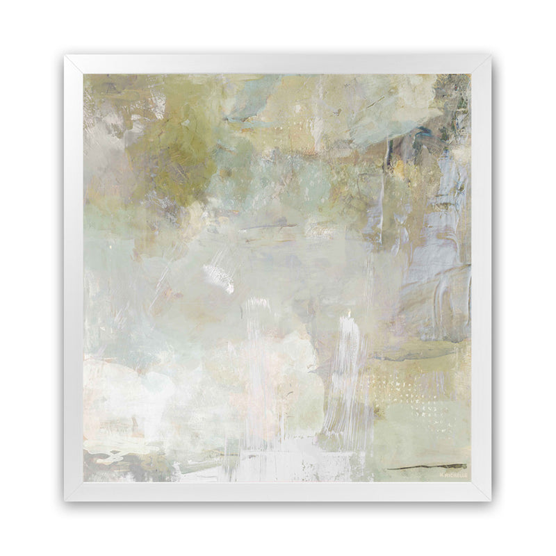 Shop Kindred (Square) Art Print-Abstract, Green, Grey, Square, View All-framed painted poster wall decor artwork
